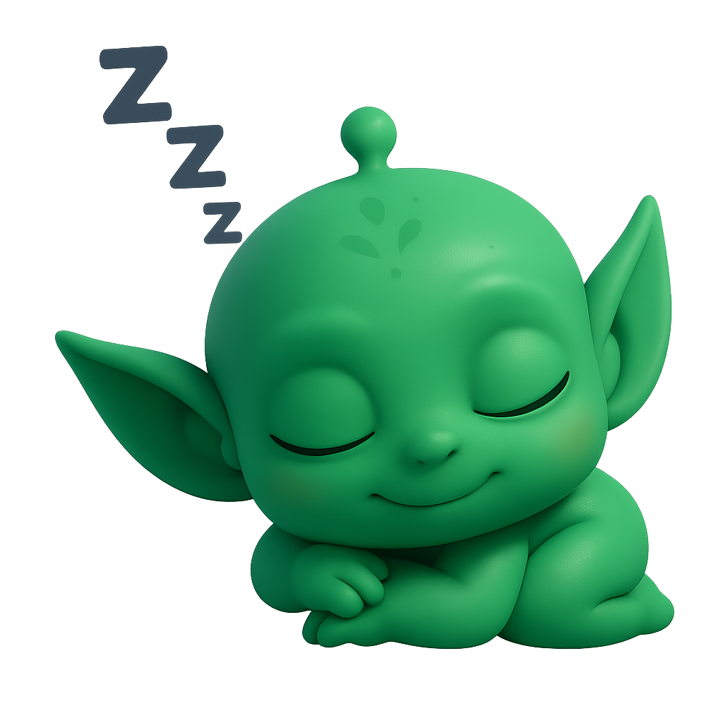 Sleeping character